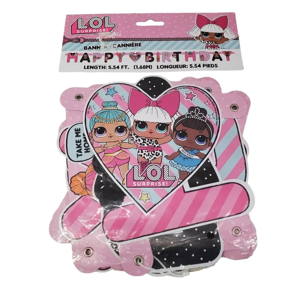 LOL Surprise Birthday Banner Party Supplies LOL Surprise Happy Birthday